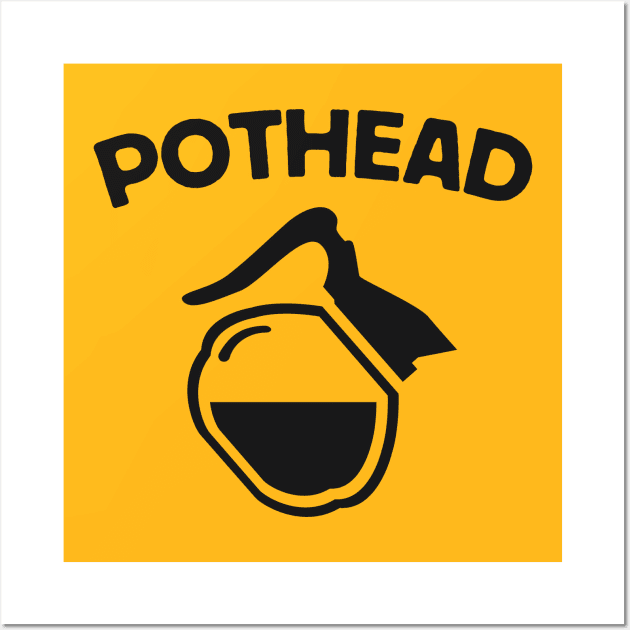 Pot Head: Caffeine Humor for Coffee Lovers Wall Art by TwistedCharm